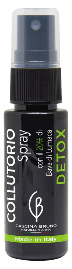 Flacone spray Detox Collutorio Anti-THC con formula naturale alla bava di lumaca